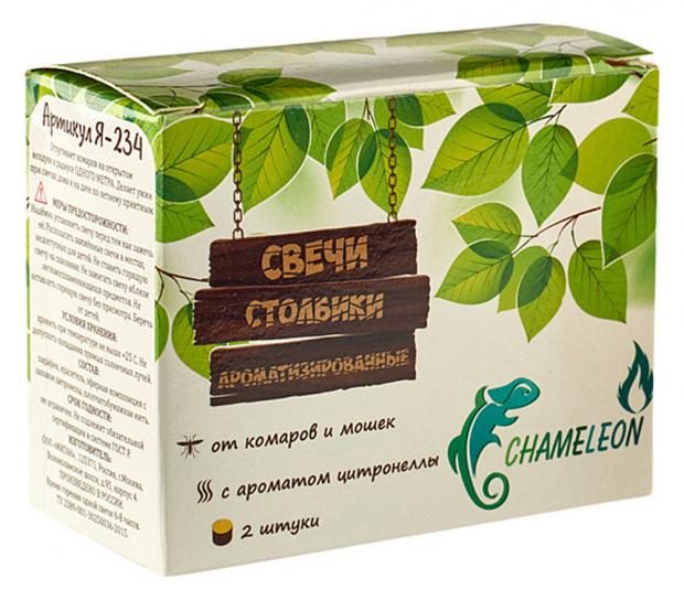 

Свеча репеллентная от комаров Chameleon, 2 шт