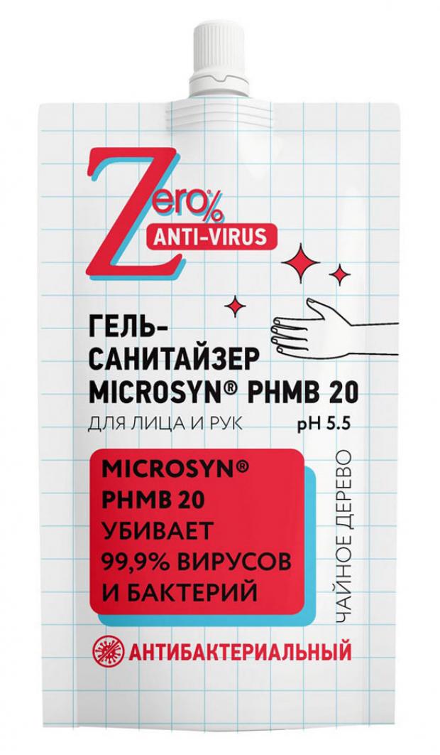 фото Гель-санитайзер для лица и рук zero, 100 мл