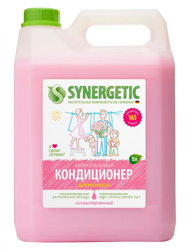 фото Кондиционер-ополаскиватель для белья synergetic аромамагия, 5 л