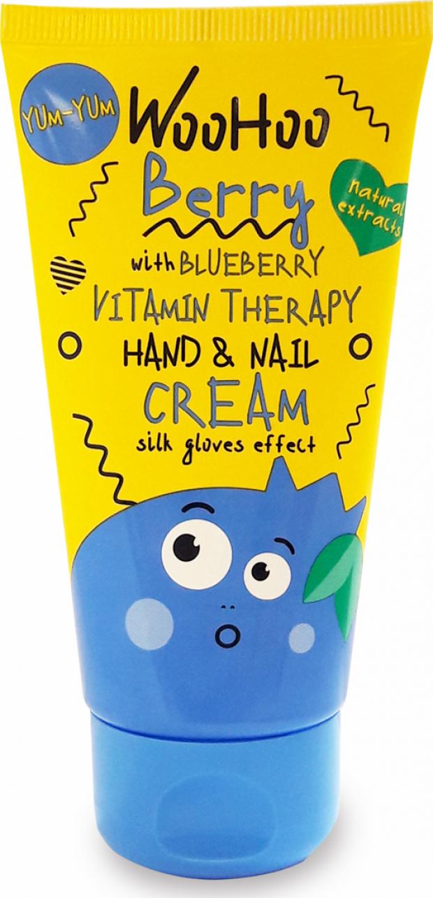 фото Крем-перчатки для рук и ногтей woohoo berry vitamin therapy hand&nail cream, 75 мл