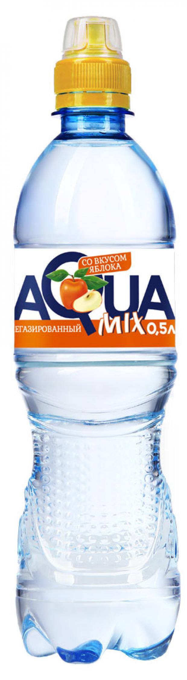 фото Напиток негазированный aqua mix ароматизированный со вкусом яблока безалкогольный, 500 мл