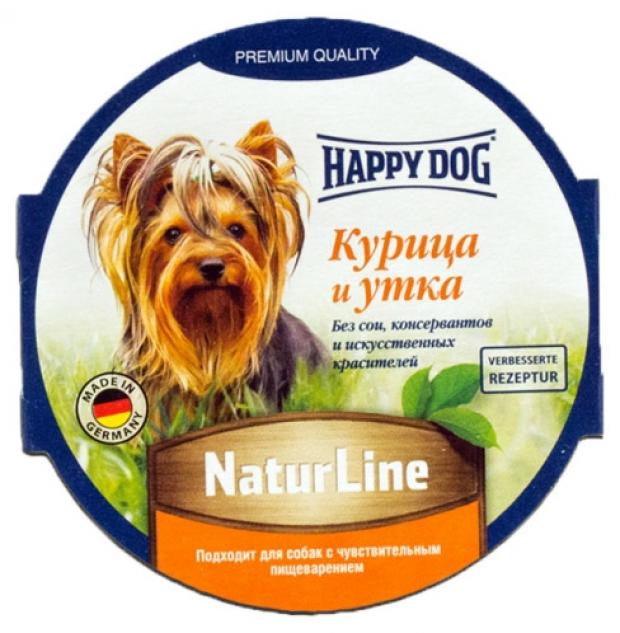 фото Корм для собак happy dog паштет с курицей и уткой, 85 г