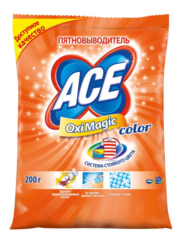 фото Пятновыводитель ace oxi magic color для цветного белья, 200 г