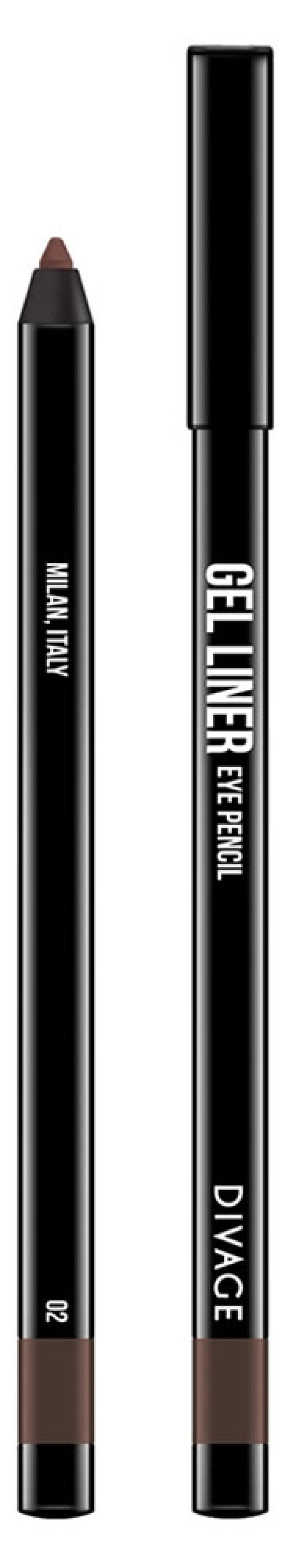 фото Карандаш для глаз divage gel liner гелевый тон № 02, 2 г