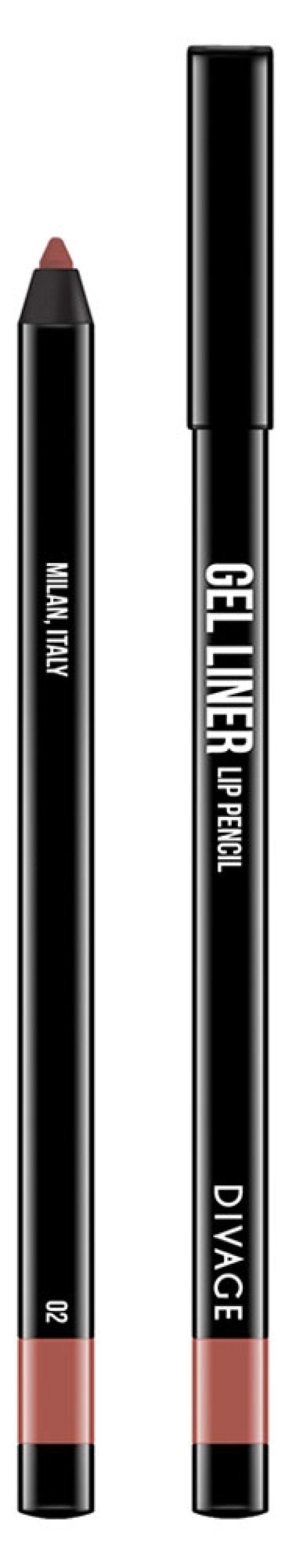 фото Карандаш для губ гелевый divage gel liner тон №02, 2 г