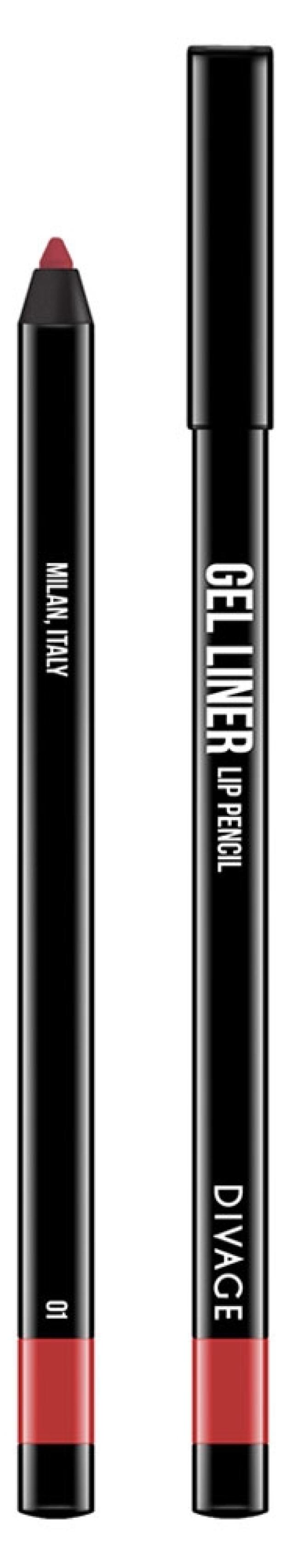 фото Карандаш для губ divage gel liner гелевый тон №01, 2 г