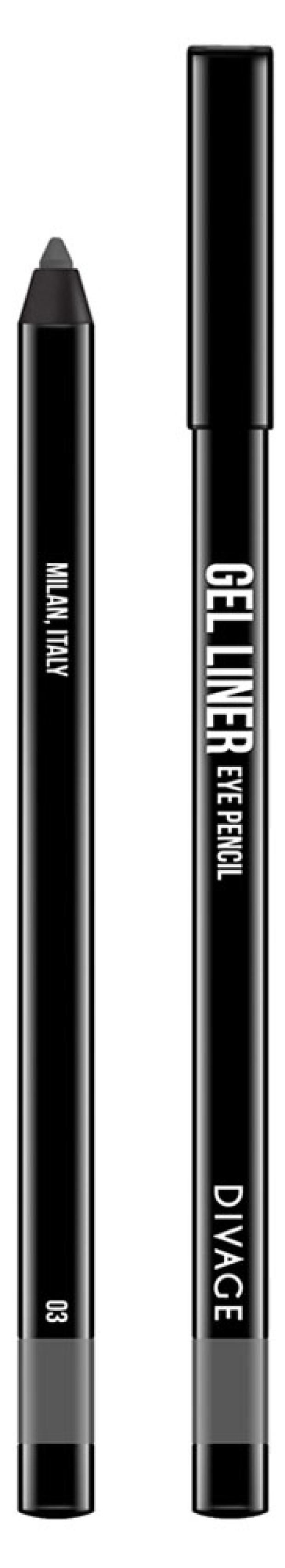 фото Карандаш для глаз divage gel eye liner гелевый тон № 03, 1 шт