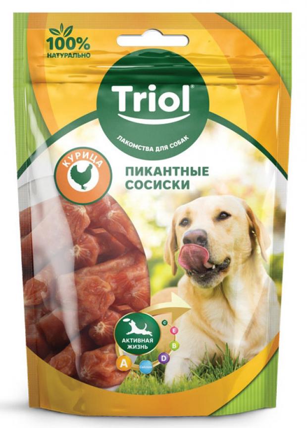 

Лакомство для собак Triol Пикантные сосиски из курицы, 70 г