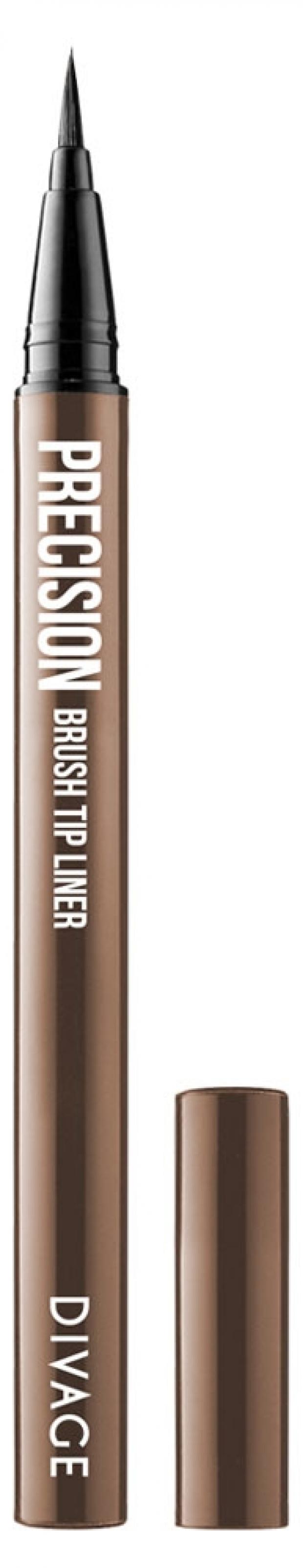 фото Подводка для глаз divage precision brush tip liner жидкая тон № 102