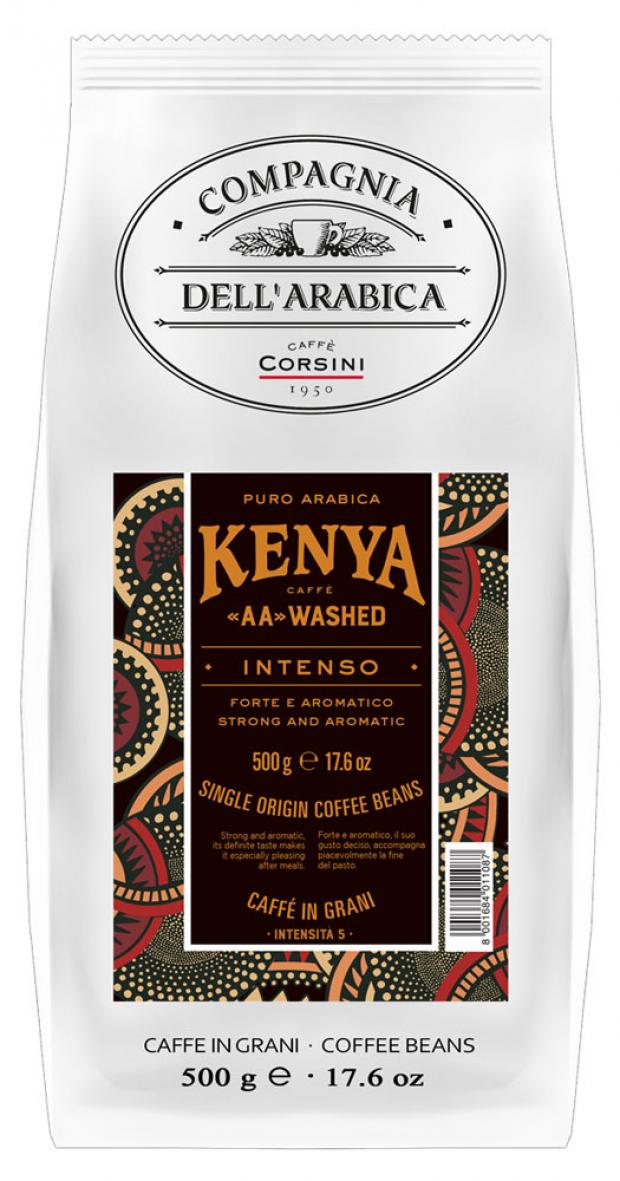 фото Кофе в зернах compagnia dell'arabica puro arabica kenya aa washed, 500 г