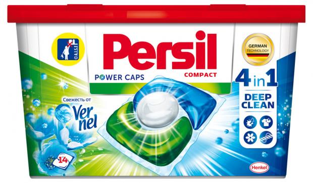 фото Капсулы для стирки persil duo-cups свежесть от vernel, 14 шт