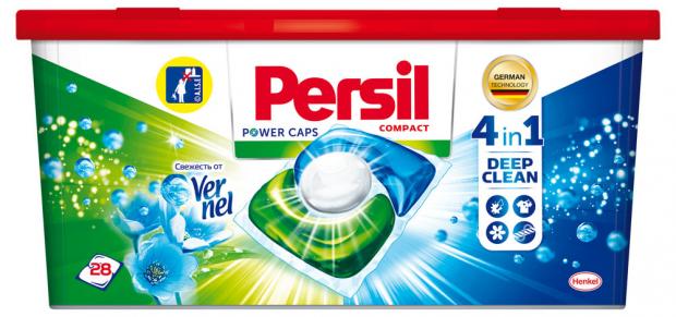 фото Капсулы для стирки persil duo caps color свежесть от vernel, 28 шт