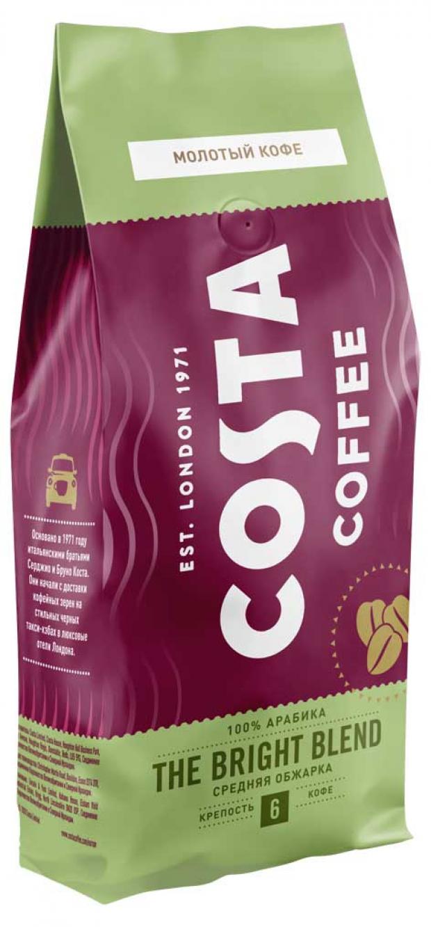 

Кофе молотый Costa Coffee Bright Blend Средняя обжарка, 200 г