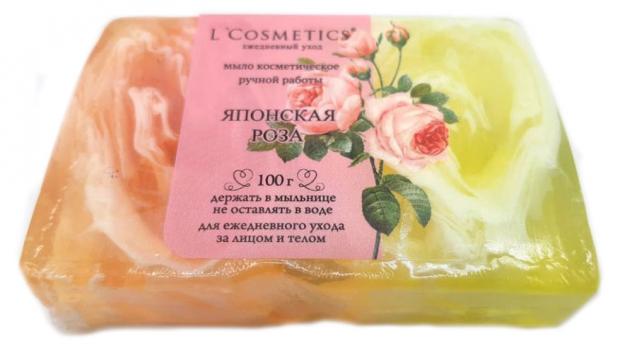 фото Мыло косметическое l`cosmetics японская роза ручной работы, 100 г