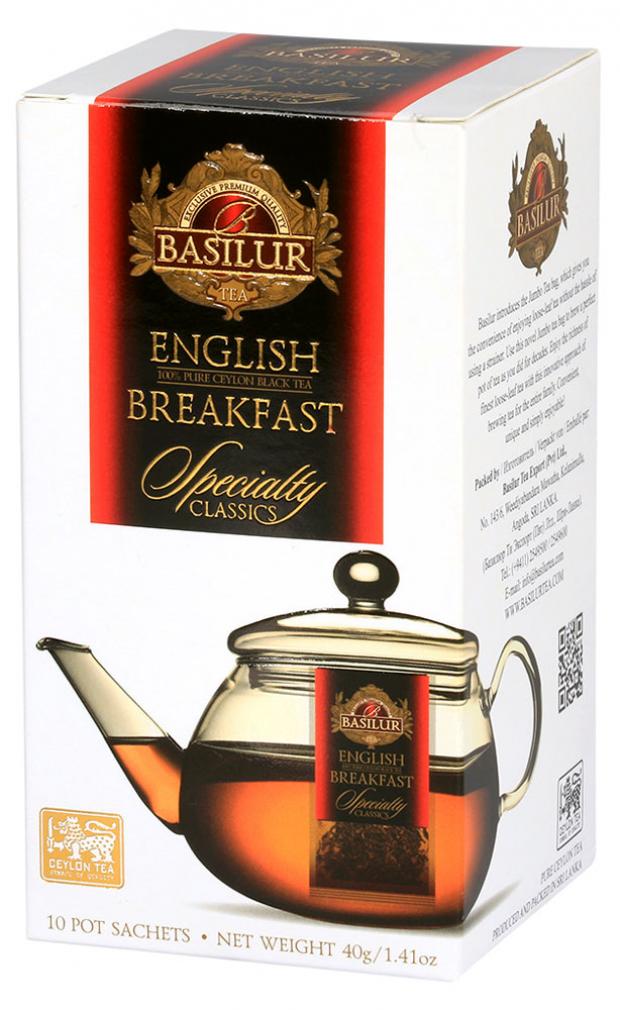 Чай Basilur Specialty classics English Breakfast, 10х4 г