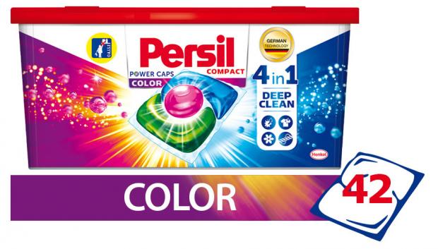 фото Капсулы для стирки persil caps color пауэр капс для цветного белья, 42 шт