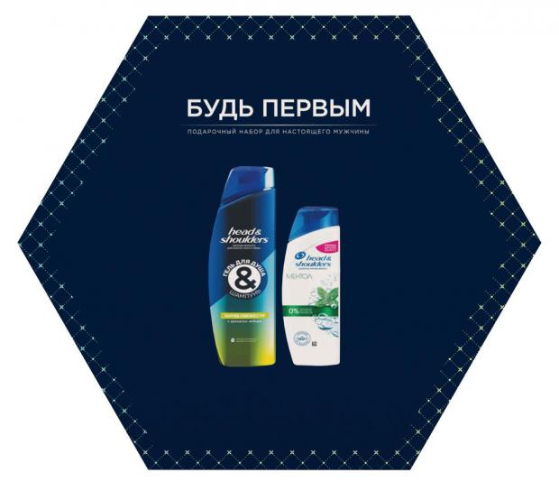 

Подарочный набор Гель-шампунь для душа Head&Shoulders, 360 мл + Шампунь для волос Head & Shoulders против перхоти Ментол, 200 мл