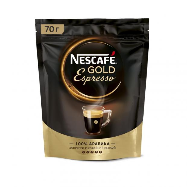 фото Кофе растворимый nescafe gold espresso с нежной пенкой, 70 г