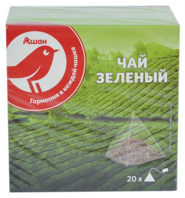 Чай зеленый АШАН в пакетиках, 20х2 г