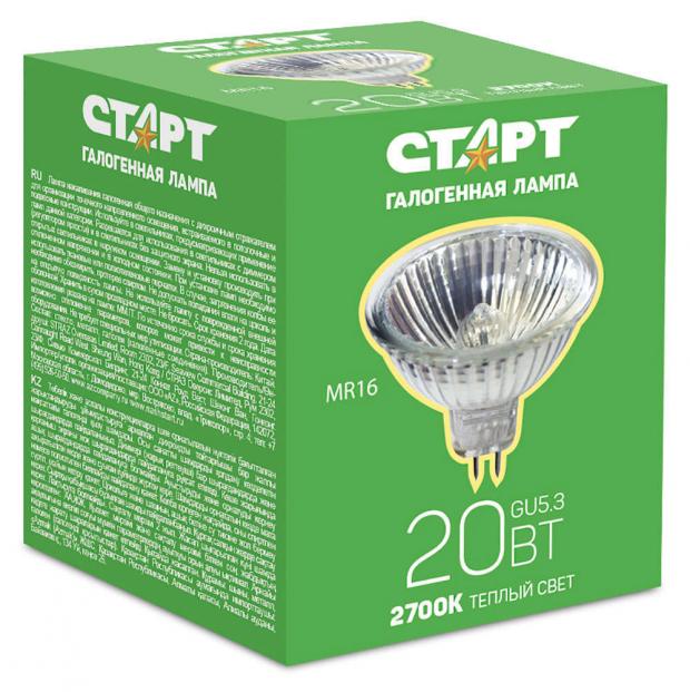 фото Лампа галогенная «старт» 20w gu5,3 mr16 12v