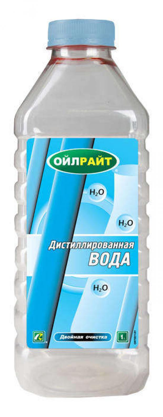 Вода дистиллированная Oilright, 1 л