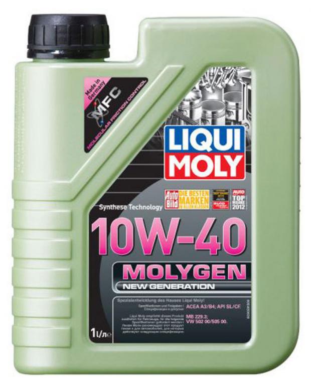 фото Масло моторное liqui moly molygen new generation 10w40 синтетическое, 1 л