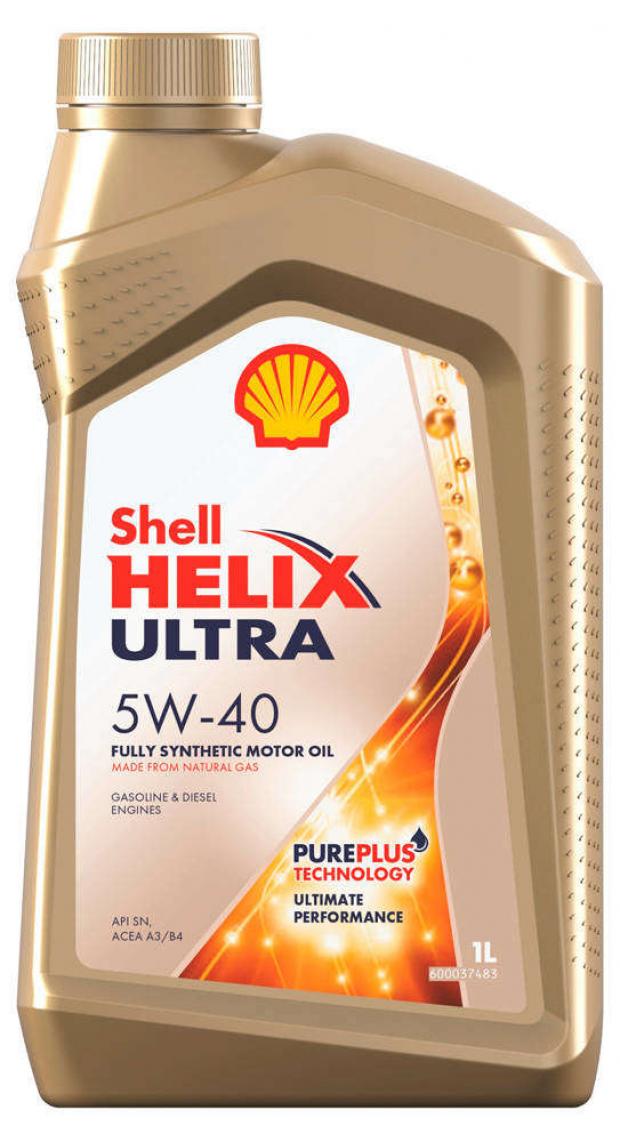 фото Масло моторное shell helix ultra 5w40 синтетическое, 1 л