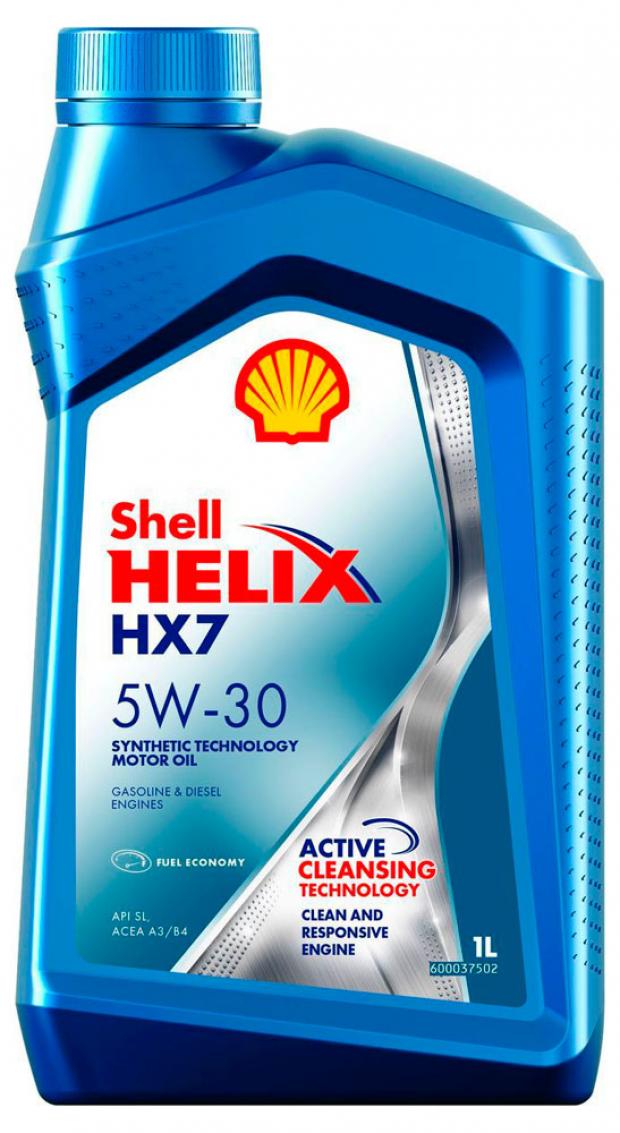 фото Масло моторное shell helix hx7 5w30 полусинтетическое, 1 л