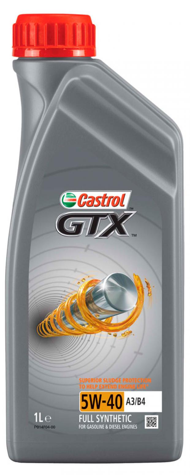 фото Масло моторное castrol gtx 5w40 a3/b4 синтетическое, 1 л