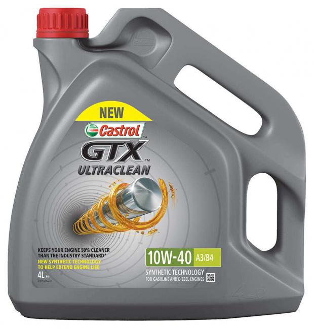 фото Масло моторное gtx a3/b4 10w40 полусинтетическое, 4 л castrol