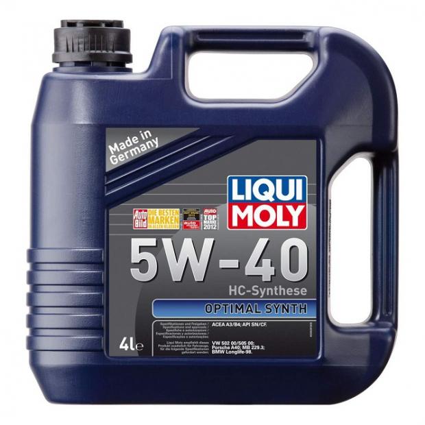 фото Масло моторное liqui moly optimal 5w40 синтетическое, 4 л