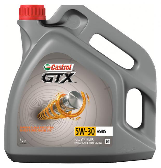 фото Масло моторное castrol gtx 5w30 a5/b5 синтетическое, 4 л