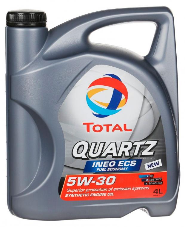 фото Масло моторное total quartz ineo ecs 5w30 синтетическое, 4 л