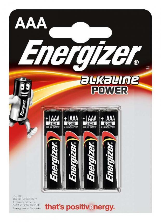 фото Батарейка energizer alkaline power алкалиновая типоразмер aaa, 4 шт