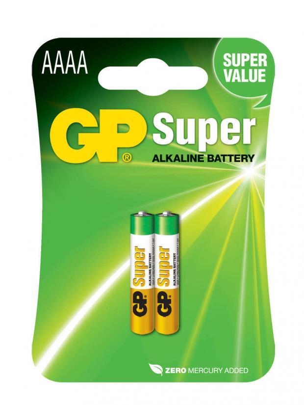 фото Батарейка gp super alkaline lr8d425 типоразмер aaaa, 2 шт