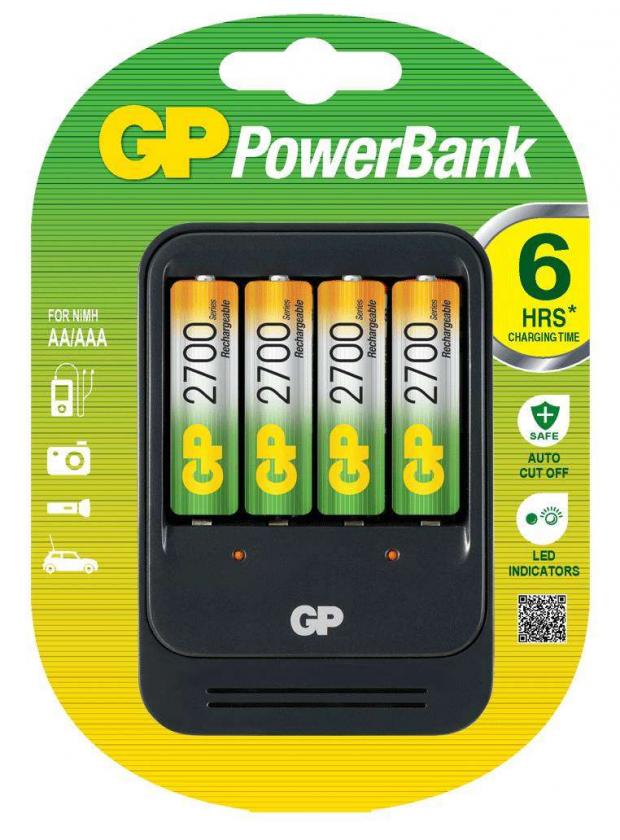 фото Устройство зарядное gp powerbank pb570 + 4 aa/aaa 2700 мач, 1 шт