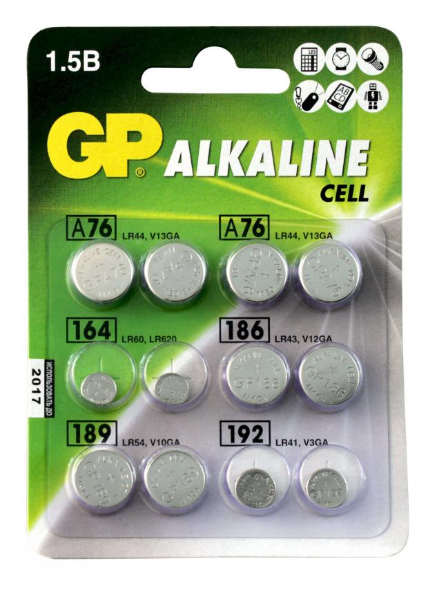 фото Набор батареек gp alkaline acm01-cr12