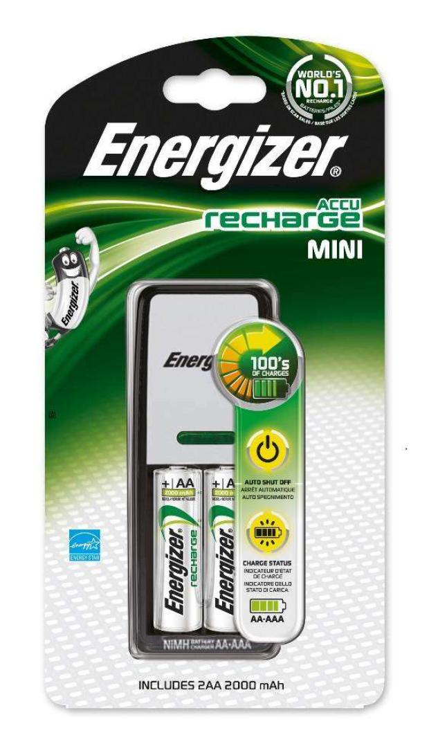 

Устройство зарядное Energizer Base Charger + 2 аккумуляторные батарейки AA