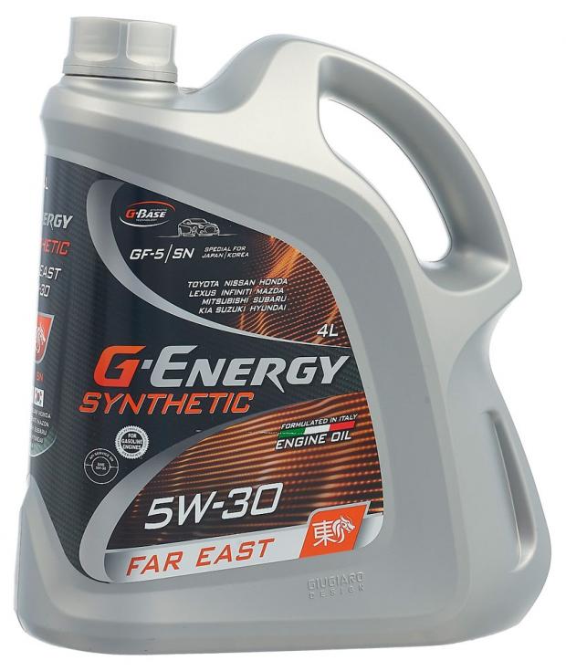 фото Масло моторное g-energy synthetic far east, 5w30, gf-5 синтетическое, 4 л