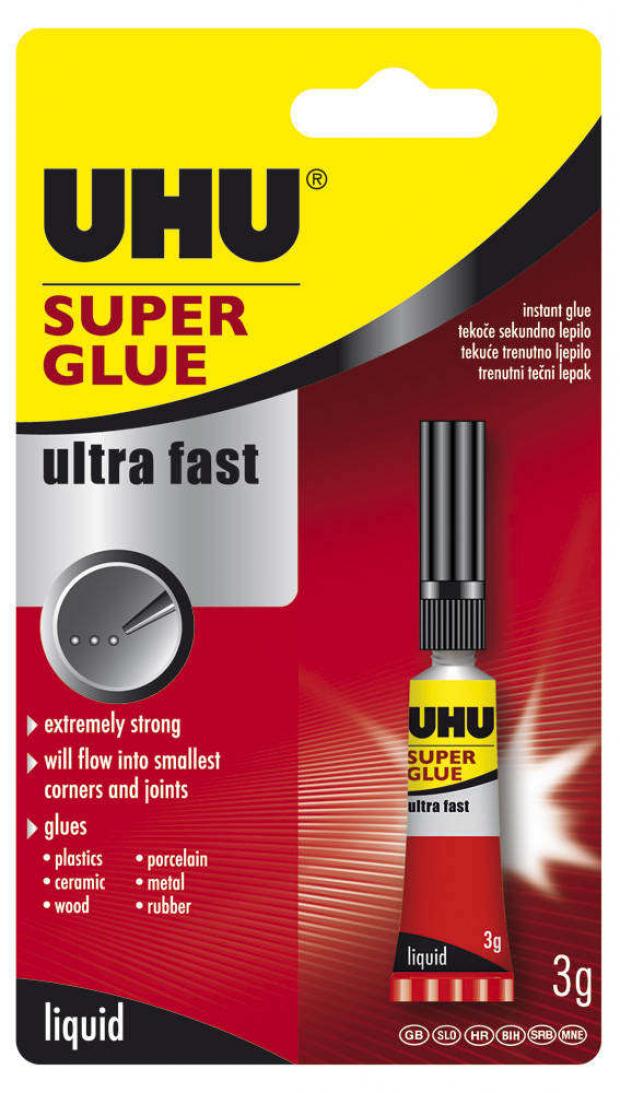 фото Клей универсальный секундный uhu super glue, 3 г