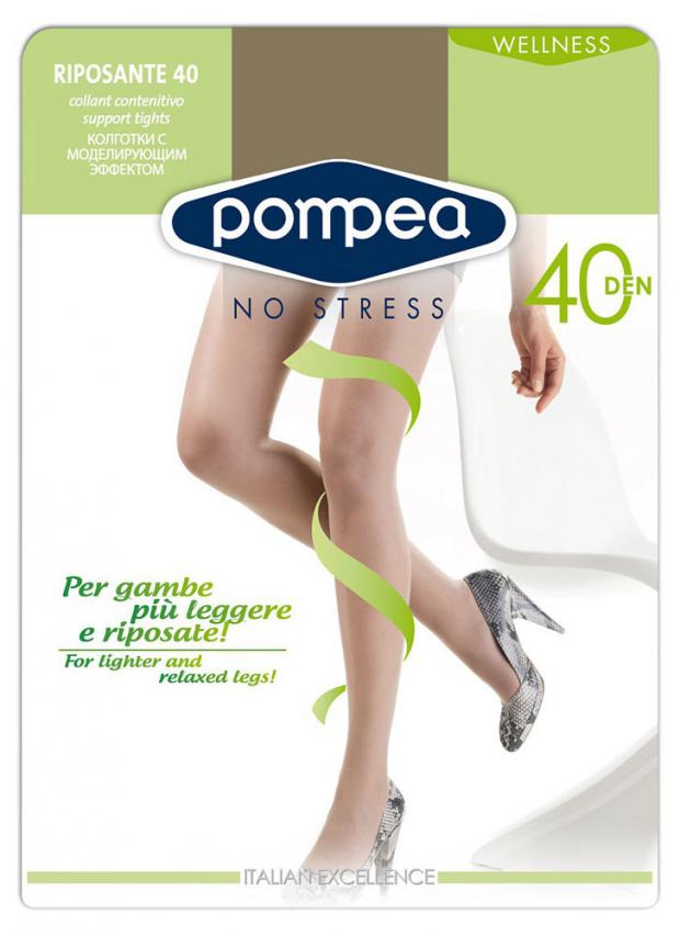 фото Колготки pompea riprosante 40 cammello , размер 2