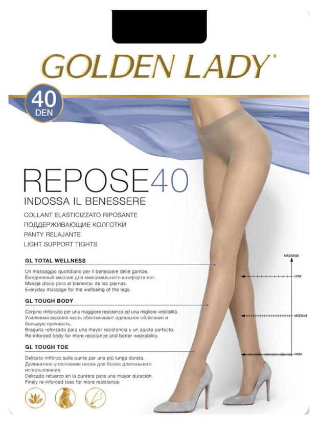 

Колготки Golden Lady REPOSE 40 nero, размер 5