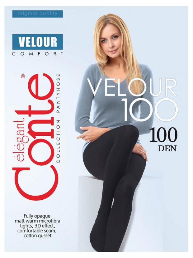 

Колготки Conte VELOUR 100 antracite, размер 4