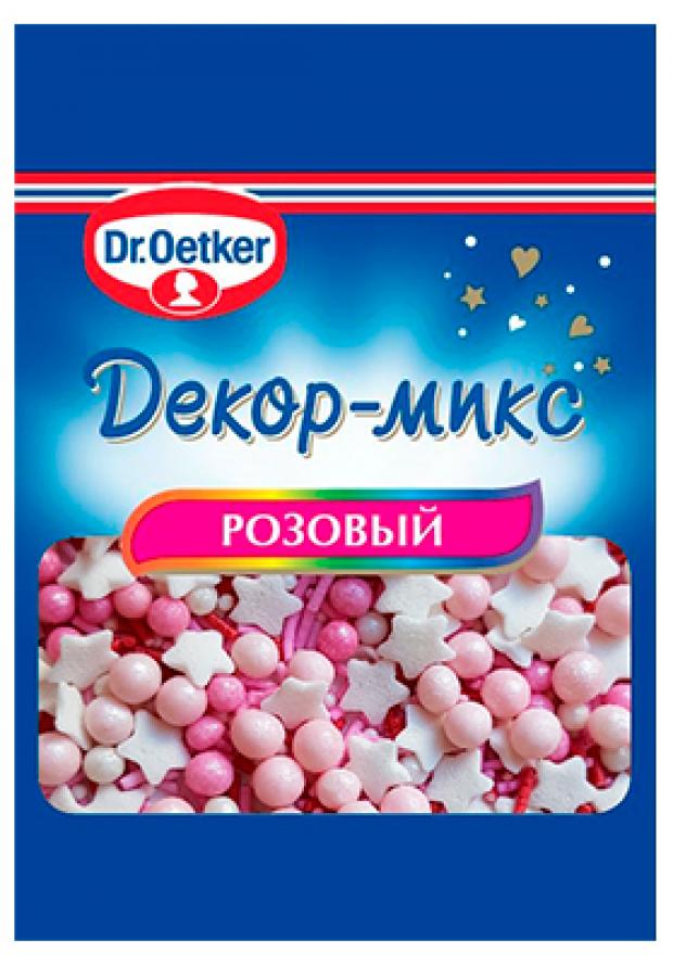 фото Посыпка сахарная dr.oetker декор-микс розовая, 10 г