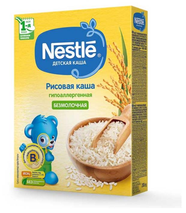 фото Каша безмолочная nestle рисовая гипоаллергенная с 4 мес, 200 г