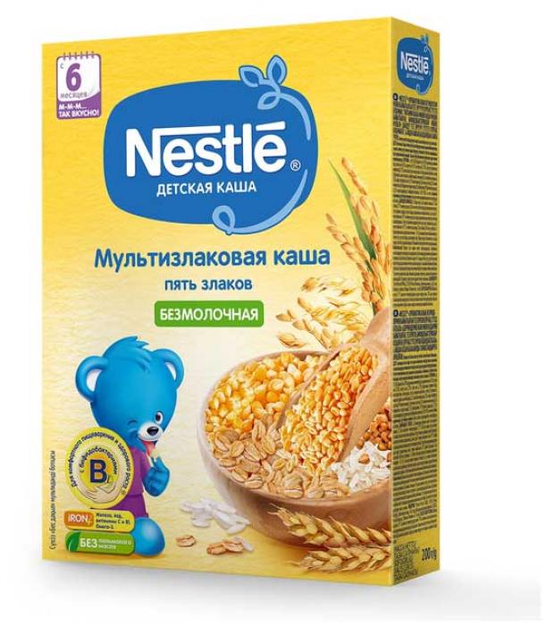 фото Каша безмолочная nestle 5 злаков мультизлаковая с 6 мес, 200 г