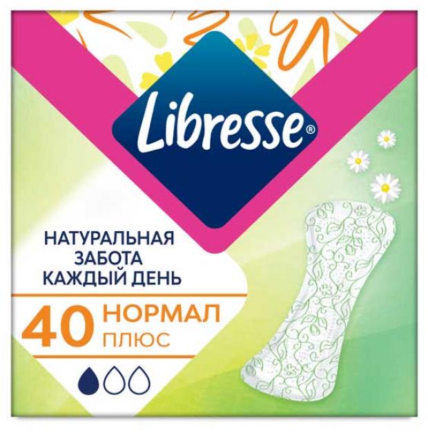 Прокладки ежедневные Libresse Natural Care Normal 40 шт 160₽