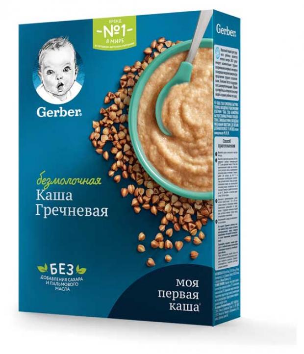 фото Каша гречневая gerber моя первая каша безмолочная гипоаллергенная для начала прикорма с 4 мес, 180 г gerber®