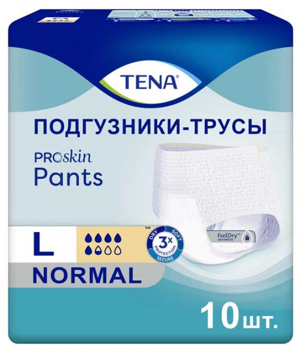 

Подгузники-трусы для взрослых урологические Tena Pants размер L 100-135 см, 10 шт