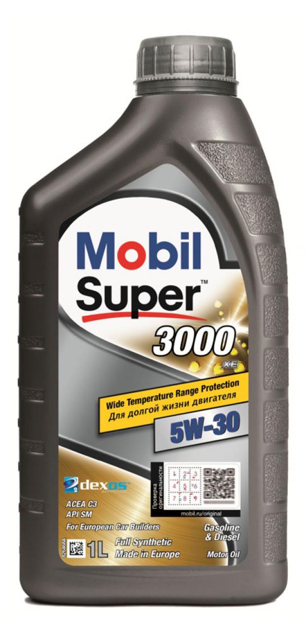 фото Масло моторное синтетическое mobil super 3000 xe 5w-30, 1 л